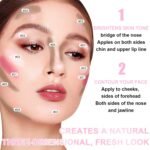 6 Colors Cream Contour Stick Makeup Kit, Shades with Highlighter Stick, Blush Stick and Double-End Bronzer Stick for Sculpt the Cheeks, Waterproof,Dewy & Matte Finish for Beginners (6 COLORS SET A) - Image 8