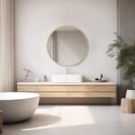 DUMOS Gold Circle Mirror for Wall 24.02 inch, Bathroom Round Mirror for Over Sink, Bathroom, Entryway, Bedroom, Vanity - Image 6