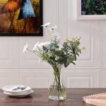 8 inch Clear Glass Flower Vases for Centerpiece Table Home Indoor Desk Decor,Ins Modern Boho Style Vase for Wedding Housewarming Gift - Image 8