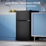 3.1 Cu.Ft Mini Fridge with Freezer, 2 Door Compact Refrigerator, Mini Fridge with Adjustable Removable Glass Shelves for Bedroom, Office, Dorm or Apartment, Black - Image 5