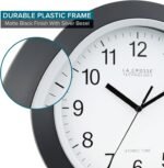 La Crosse Technology WT-3129B 12 Inch Atomic Analog Wall Clock, Pack of 1, Black - Image 6