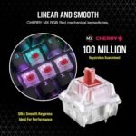 CORSAIR K70 RGB PRO Mechanical Wired Gaming Keyboard – Cherry MX Red Linear Switches, SOCD, PBT Double-Shot Keycaps, 8000Hz Hyper-Polling, NKRO, Anti-Ghosting, Tournament Switch, QWERTY NA – Black - Image 6