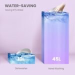 COMFEE’ Countertop Dishwasher, Energy Star Portable Dishwasher, 6 Place Settings & 8 Washing Programs, Speed, Baby-Care, ECO& Glass, Dish Washer for Dorm, RV& Apartment, Black - Image 9