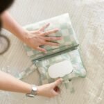 Tiny Twinkle Portable Diaper Changing Pad – Foldable, Waterproof & Compact Travel Changing Mat with Storage | Smart Wipes Pocket for On-The-Go Parents(Sage Checkers) - Image 6