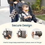 Tiny Twinkle Portable Diaper Changing Pad – Foldable, Waterproof & Compact Travel Changing Mat with Storage | Smart Wipes Pocket for On-The-Go Parents(Sage Checkers) - Image 8