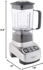 Cuisinart SPB-650P1 1 HP Blender, 7.8" x 10" x 13.6", Silver - Image 5