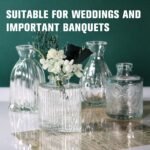 Glass Bud Vases Set of 4, 4 Sizes of Small Flower Vase for Party or Home Table Decorations - Image 6