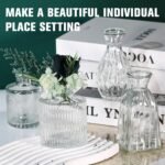 Glass Bud Vases Set of 4, 4 Sizes of Small Flower Vase for Party or Home Table Decorations - Image 7