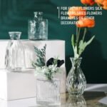 Glass Bud Vases Set of 4, 4 Sizes of Small Flower Vase for Party or Home Table Decorations - Image 8