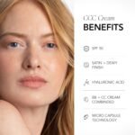 CLE Cosmetics CCC Cream (Warm Light 103 / SPF 50) - Color Correcting With Sunscreen - Lightweight, Hydrating Foundation - BB & CC Hybrid - Light to Medium Coverage - 1 fl oz - Image 3