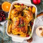 Sunvivi Roaster Oven, Electric Roaster Oven with Self-Basting Lid, 24lb 20-Quart Turkey Roaster with Unique Defrost/Warm Function, Large Roaster with Removable Pan & Rack, Stainless Steel, White - Image 6