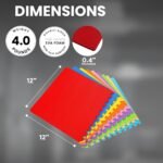BalanceFrom 36-Pack 12x12 Inches EVA Interlocking Foam Play Tile Mat, Multicolored – 0.4-Inch Thick Non-Slip Puzzle Flooring for 36 Square Feet in Playroom, Nursery, or Playpen at Home - Image 4