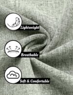 COOFANDY Men's Linen Shirts Short Sleeve Casual Shirts Button Down Shirt for Men Beach Summer Wedding Shirt - Image 4