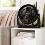 Amazon Basics Air Circulator Fan, Desk Fan for Bedroom, Home and Office, With 90-Degree Tilt Head, 3 Speed Settings, Lightweight (4.2 LBS), 70 Watts, Black, 14.8"Wx7.6"Dx14.1"H - Image 7
