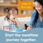 NumNum Baby Spoons Set, Baby Essentials Pre-Spoon GOOtensils for 6+ Months, First Stage Self-Feeding Spoons for Baby Led Weaning (BLW), Silicone Toddler Utensils, BPA-Free, 6 Pack Rainbow - Image 3