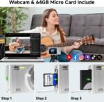 Digital Camera, FHD 4K 44MP Digital Camera, 16X Digital Zoom, Digital Point and Shoot Camera with 3-LED Fill Lights, 64GB SD Card, Compact Camera for Kids Teen Boys Girls, Sliver - Image 8