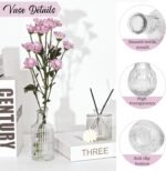36Pcs Bud Vases Set Small Vintage Glass Bottles Clear Bud Vases in Bulk Multiple Shape Cute Glass Vases for Rustic Wedding Centerpieces Table Decorations and Home Decor(Clear) - Image 4