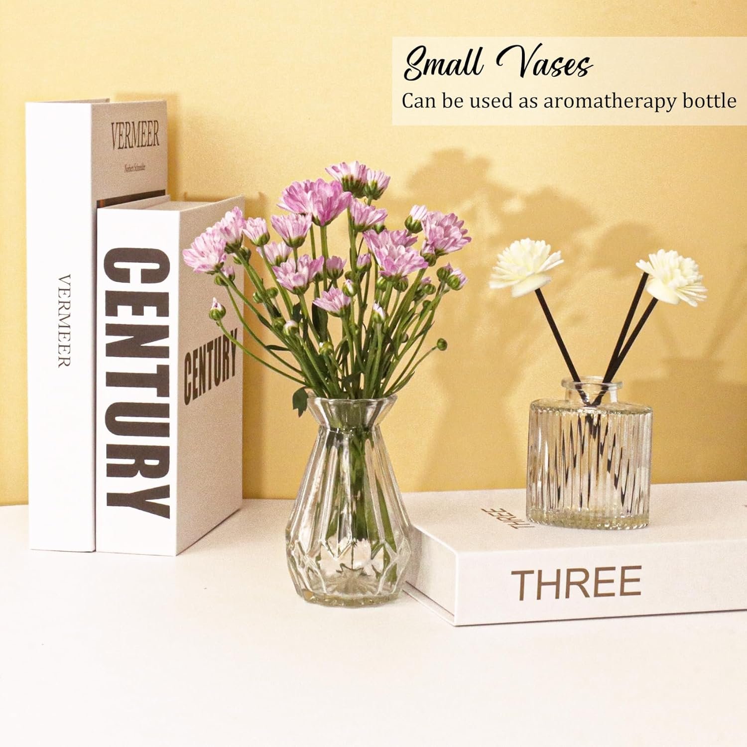 36Pcs Bud Vases Set Small Vintage Glass Bottles Clear Bud Vases in Bulk Multiple Shape Cute Glass Vases for Rustic Wedding Centerpieces Table Decorations and Home Decor(Clear) - Image 5
