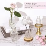 36Pcs Bud Vases Set Small Vintage Glass Bottles Clear Bud Vases in Bulk Multiple Shape Cute Glass Vases for Rustic Wedding Centerpieces Table Decorations and Home Decor(Clear) - Image 6
