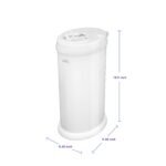 Ubbi Steel Diaper Pail, Odor Locking, No Special Bag Required, Award-Winning, Registry Must-Have, White - Image 6