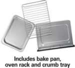 Hamilton Beach 2-in-1 Countertop Toaster Oven and Long Slot 2 Slice Toaster, 60 Minute Timer and Automatic Shut Off, Shade Selector, Stainless Steel (31156) - Image 7