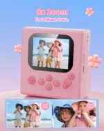 Kids Camera Instant Print Pink: HODDRCCN 32G Instant Print Camera for Kids -1080P HD - Christmas Birthday for Girls Age 3-12 - Ideal Toy for 3 4 5 6 7 8 9 10 11 12 Girls Boys - Image 4