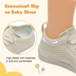 JIASUQI Baby Shoes for Toddler Boys Girls Sneakers Slip on Walking Shoes for Babies - Image 4