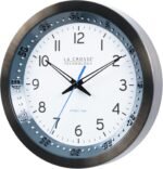 La Crosse Technology 404-54667-INT 10-Inch Atomic Chapter Ring Stainless Steel Analog Clock - Image 3
