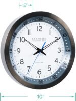 La Crosse Technology 404-54667-INT 10-Inch Atomic Chapter Ring Stainless Steel Analog Clock - Image 4