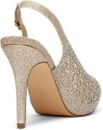 DREAM PAIRS Women's High Heels Platform Dress Rhinestones Peep Toe Pumps Shoes - Image 5