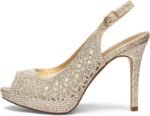 DREAM PAIRS Women's High Heels Platform Dress Rhinestones Peep Toe Pumps Shoes - Image 6