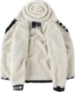 SCODI Men's Flannel Shirt Jacket Fleece Sherpa Lined Plaid Jackets Coat Full Zip Up Hoodie Winter Outwear - Image 3
