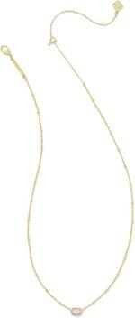 Kendra Scott Mini Elisa 14k Gold-Plated Satellite Short Pendant Necklace, Fashion Jewelry for Women - Image 3