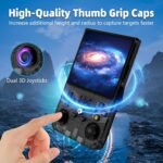 R36MAX Retro Handheld Game Console, 4.0 Inch IPS HD Screen Retro Gaming Console, Linux System, 30＋Emulator Games Retro Game Console, 4000mAh Battery, Built-in 64G TF Card, Black - Image 6