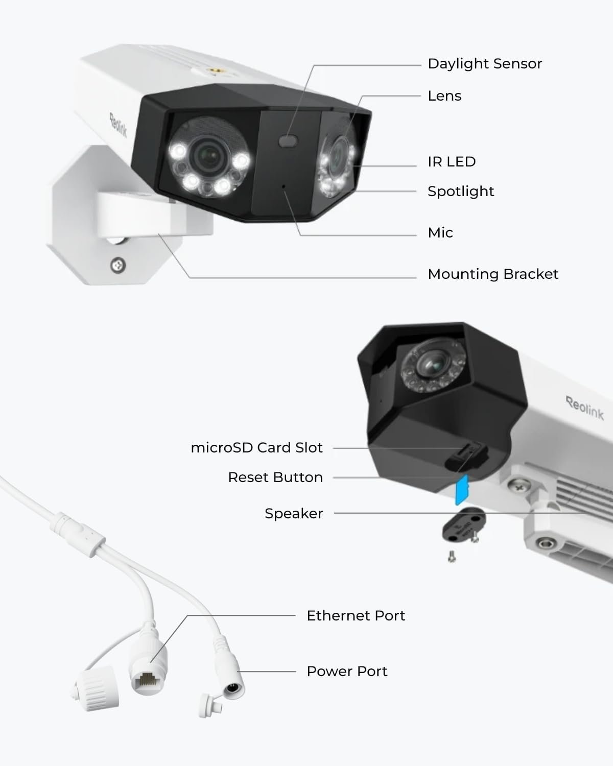 REOLINK Duo 3 PoE 16MP UHD Dual-Lens PoE Security Camera with 180° Panoramic View, Motion Track, F1.6 Color Night Vision, Person/Vehicle/Animal Detection, 2 Way Talk, Supports 24/7 Recording - Image 6