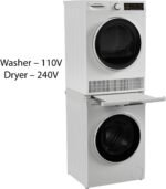 Hamilton Beach Fullsize 2.2 cu ft Front Load Washer and 4 cu ft Dryer Combo - 24” Wide - includes Stacking Kit and Drawer - Image 3