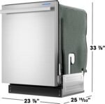 Sharp SDW6736MS 24-inch Stainless Steel Dishwasher, Third Rack, Library Quiet 47 dB, Power Wash Sprayer - Image 10