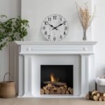 HYLANDA Wall Clock, Rustic Wall Clocks Battery Operated Silent Non Ticking, Country Round Wooden Clocks Farmhous Wall Decorative for Kitchen, Bathroom, Living Room (Gray 8 Inch) - Image 9