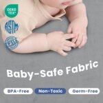 Baby Play Mat for Floor,1.3" Thick Memory Foam Tummy Time Mat,Soft Coral Velvet Nursery Rug,Large Non Slip for Crawling,Toddlers,Infants,Kids,Yoga & Tatami Style for Living Room(Dark Gray) - Image 6