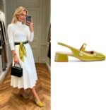 Slingback Mary Jane Heels for Women Low Block Heel Closed Square Toe Pump Shoes Heels Classic Daily Office Dressy Shoes - Image 5