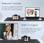 Saneen Digital Camera, 4k Cameras for Photography & Video, 64MP WiFi Touch Screen Vlogging Camera for YouTube with Flash, 32GB Card, Lens Hood, 3000mAH Battery, Front and Rear Cameras - Black - Image 4