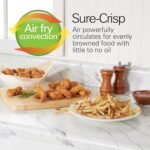 Hamilton Beach Air Fryer Toaster Oven Combo with Large Capacity, Fits 6 Slices or 12” Pizza, 4 Cooking Functions for Convection, Bake, Broil, Roll-Top Door, Easy Reach Sure-Crisp, Stainless Steel - Image 3