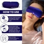 Steam Eye Mask Self-Heating Warm Compress for Dry Eye, Fast Relief for Stye, Puffy Sensitive Eyes - Moist Heat Mask for Sleep, 15 Pack - Image 5