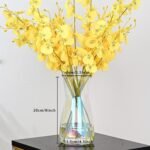 8 inch Iridescent Glass Flower Vases for Centerpiece Table Home Indoor Desk Decor,Ins Modern Boho Style Vase for Wedding Housewarming Gift - Image 5