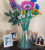 8 inch Iridescent Glass Flower Vases for Centerpiece Table Home Indoor Desk Decor,Ins Modern Boho Style Vase for Wedding Housewarming Gift - Image 6