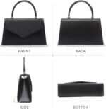 Dasein Women's Evening Bag Party Clutches Wedding Purses Cocktail Prom Handbags with Frosted Glittering - Image 4