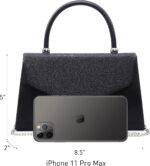 Dasein Women's Evening Bag Party Clutches Wedding Purses Cocktail Prom Handbags with Frosted Glittering - Image 5