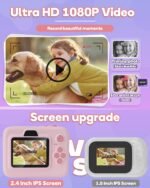 Kids Camera Instant Print,1080P Kids Instant Cameras That Print Photos,Christmas Birthday Gifts for Girls Age 3-12,Portable Toy for 3 4 5 6 7 8 9 10 Year Old Girls Boys Pink - Image 5