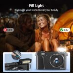 8K Digital Camera with 88MP & 3" 180° Flip Screen - 18X Zoom Auto Focus Vlogging Camera for YouTube/Photography, Includes 32GB SD Card & 2 Batteries (Gunmetal) - Image 9