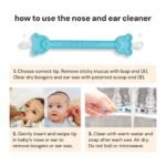 oogiebear Baby Nose Cleaner & Ear Wax Removal Tool - Safe Booger & Earwax Removal for Newborns, Infants, Toddlers - Dual-Ended - Essential Baby Stuff - Image 4